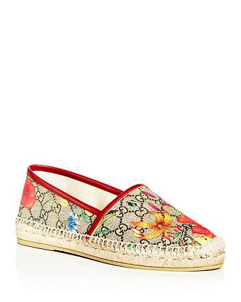 Women's GG Supreme Floral Pilar Espadrille Flats